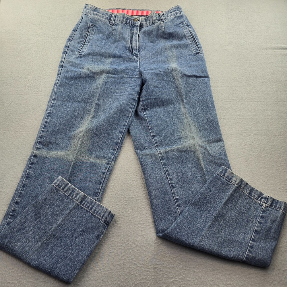 Christopher & Banks Jeans Womens 10 Blue Denim Streetwear Mid Rise Tapered Leg